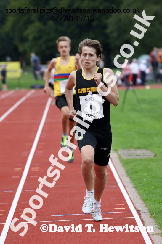 Boys 800 metres at the Northern Inter-Counties under-17s and 15s at Witton Park, Blackburn. Photo: David T. Hewitson/Sports for All Pics